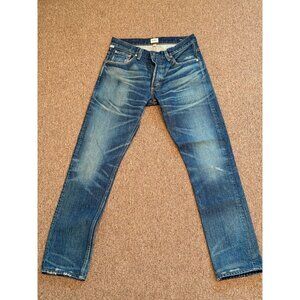 Citizens Of Humanity Mens Straight-Leg Jeans Size 30 Distressed Blue Denim